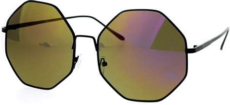 octagon shaped sunglasses for women.